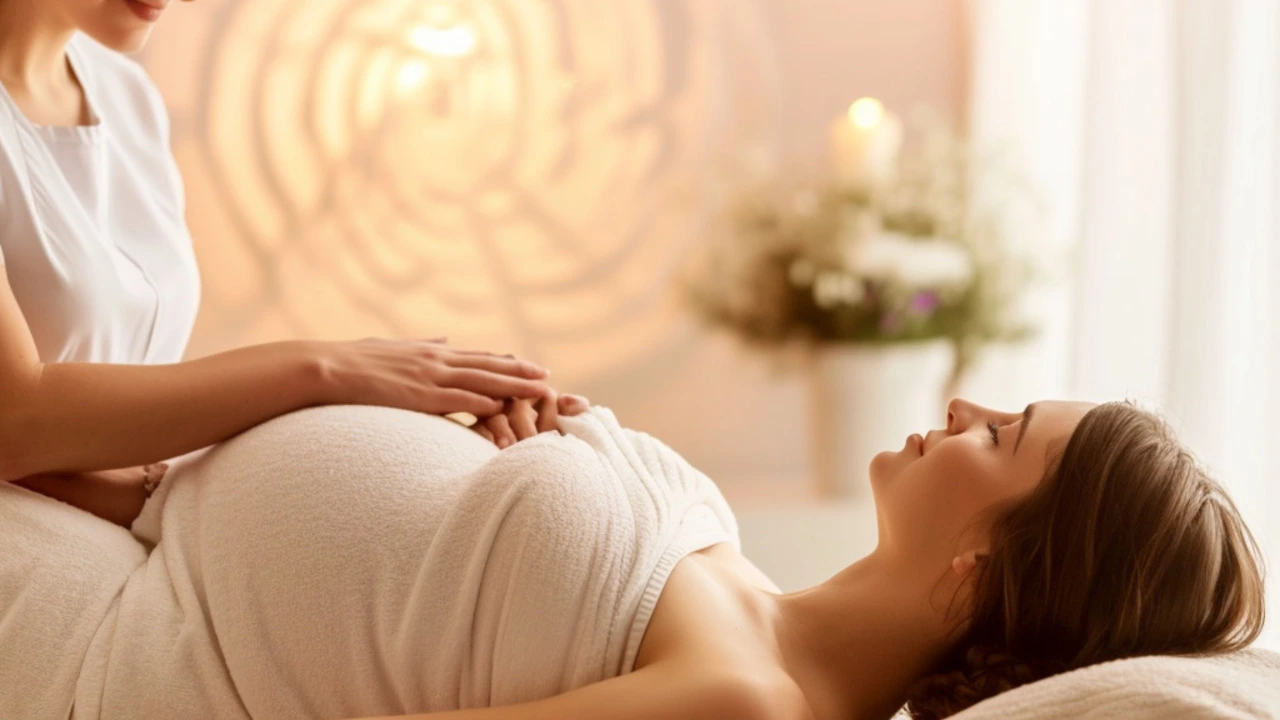 Jak těhotenská masáž může zmírnit otoky